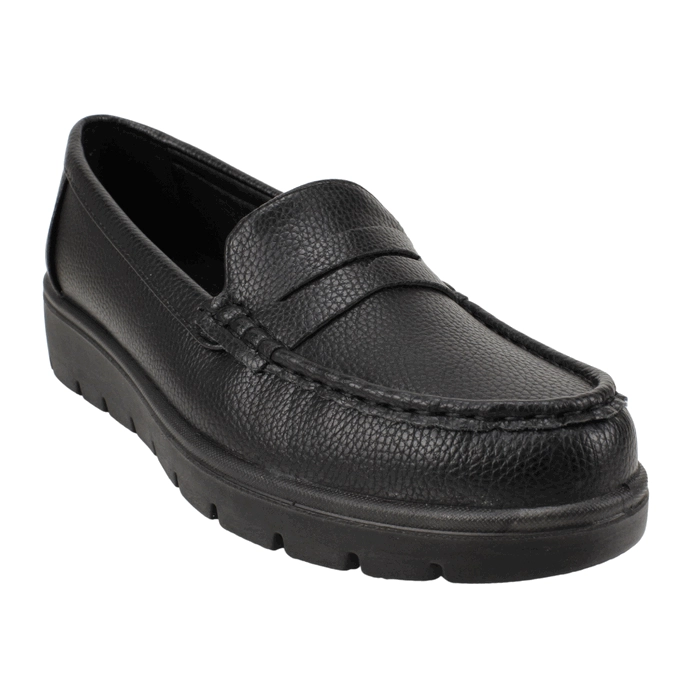 MOCASIN NEW WALK PLATAFORMA CONFORT NEGRO - 3