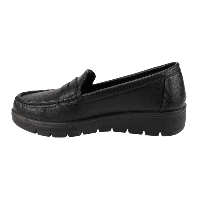 MOCASIN NEW WALK PLATAFORMA CONFORT NEGRO - 4