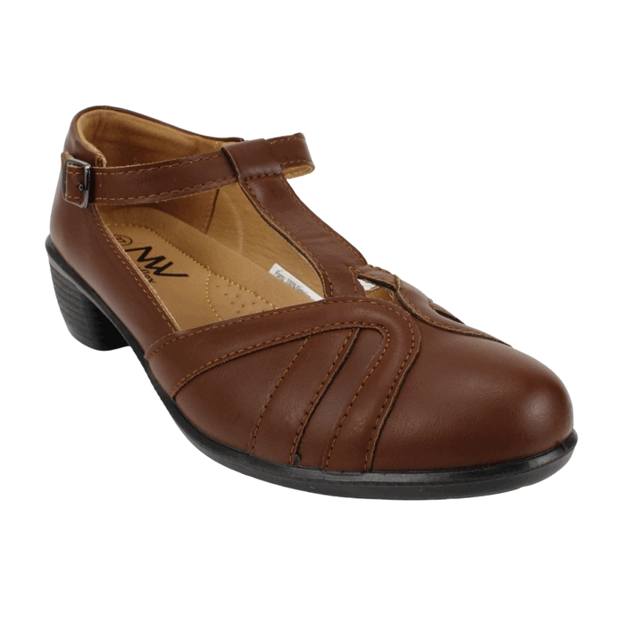 ZAPATO NEW WALK CORREAS CONFORT CAFE - 3