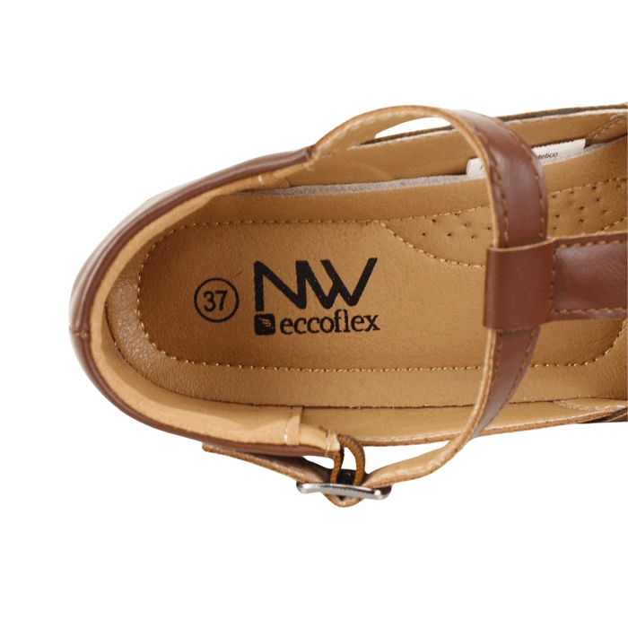 ZAPATO NEW WALK CORREAS CONFORT CAFE - 5