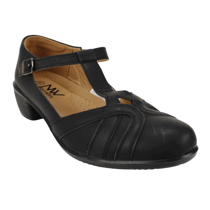 ZAPATO NEW WALK CORREAS CONFORT NEGRO - 3