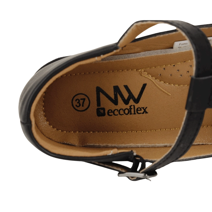 ZAPATO NEW WALK CORREAS CONFORT NEGRO - 5