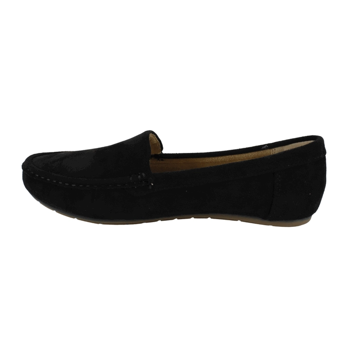 MOCASIN NEW WALK SLIP ON CONFORT NEGRO - 4