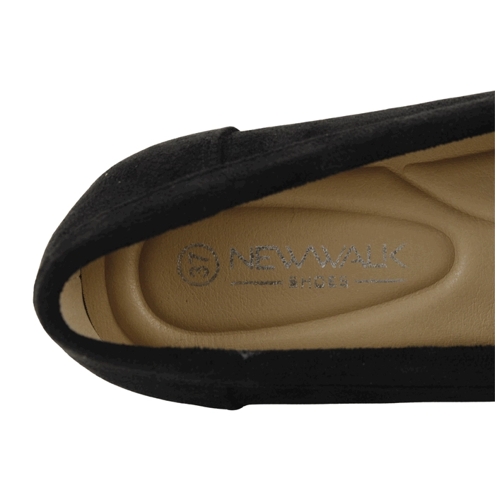 MOCASIN NEW WALK SLIP ON CONFORT NEGRO - 5