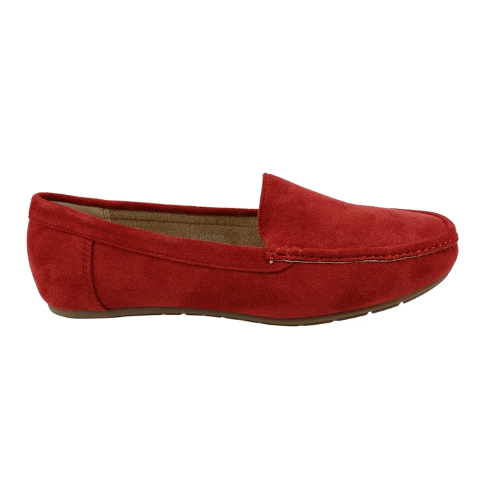MOCASIN NEW WALK SLIP ON CONFORT ROJO - 1