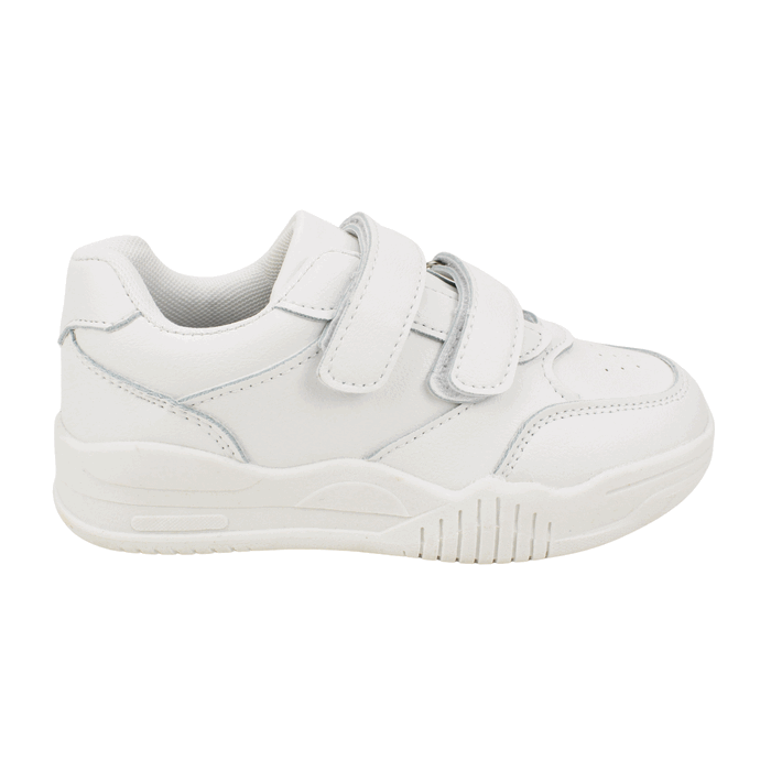 ZAPATILLA NEW WALK ESCOLAR VELCRO BLANCA - 1