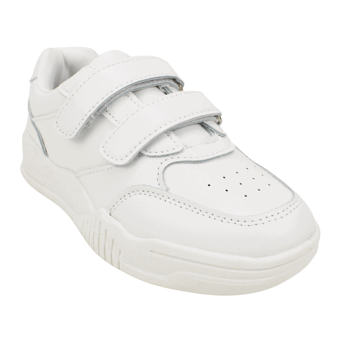 ZAPATILLA NEW WALK ESCOLAR VELCRO BLANCA - 3