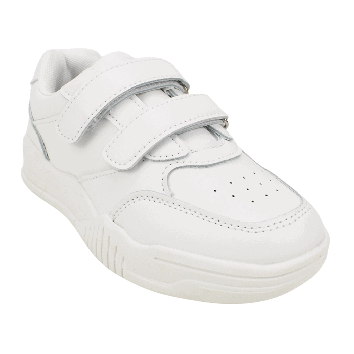 ZAPATILLA NEW WALK ESCOLAR VELCRO BLANCA - 3