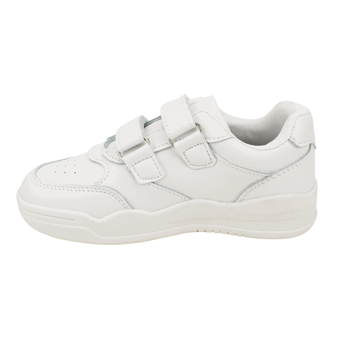 ZAPATILLA NEW WALK ESCOLAR VELCRO BLANCA - 4