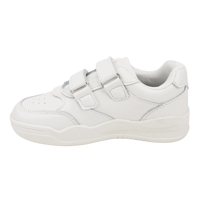 ZAPATILLA NEW WALK ESCOLAR VELCRO BLANCA - 4