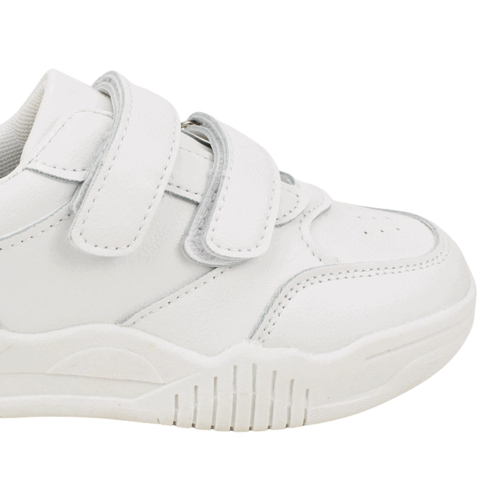 ZAPATILLA NEW WALK ESCOLAR VELCRO BLANCA - 5