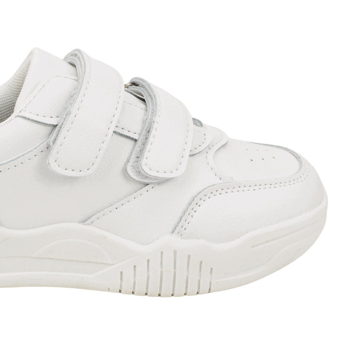 ZAPATILLA NEW WALK ESCOLAR VELCRO BLANCA - 5