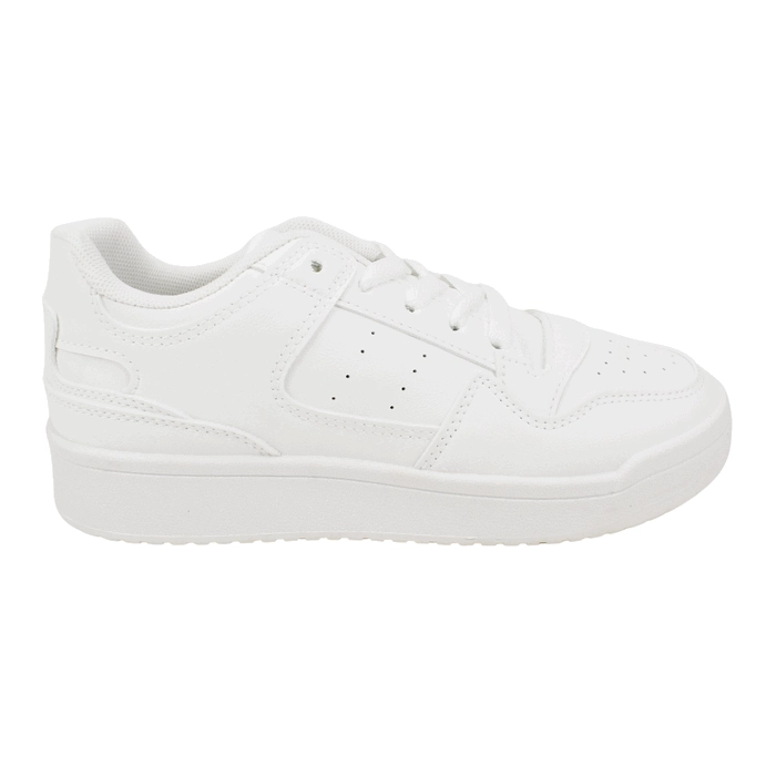 ZAPATILLA NEW WALK MODA ESCOLAR BLANCA - 1