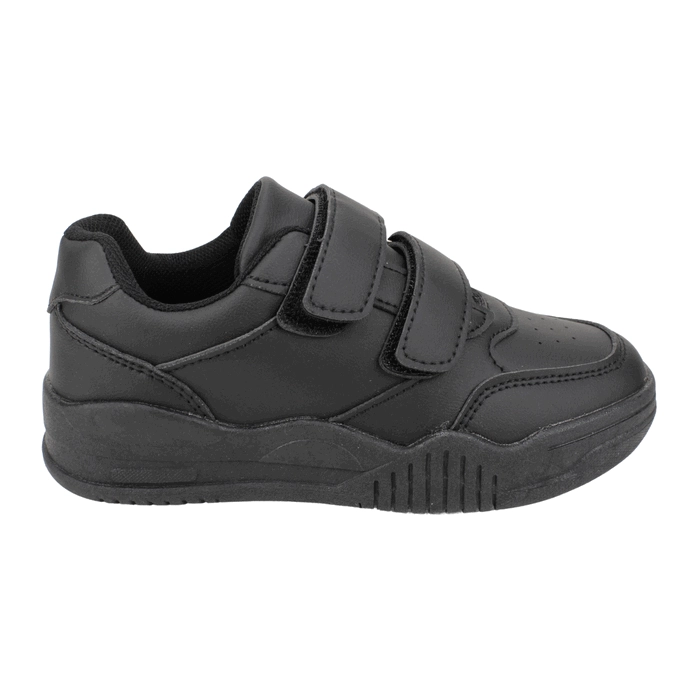 ZAPATILLA NEW WALK ESCOLAR VELCRO NEGRA - 1