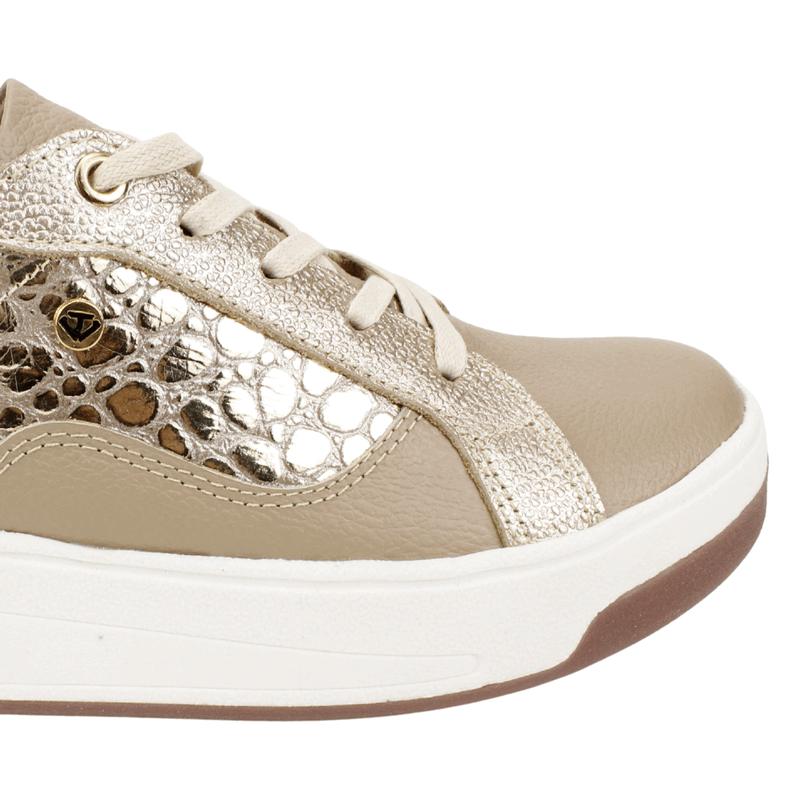 ZAPATILLA EXS ANIMAL PRINT CUERO CAMEL - 5