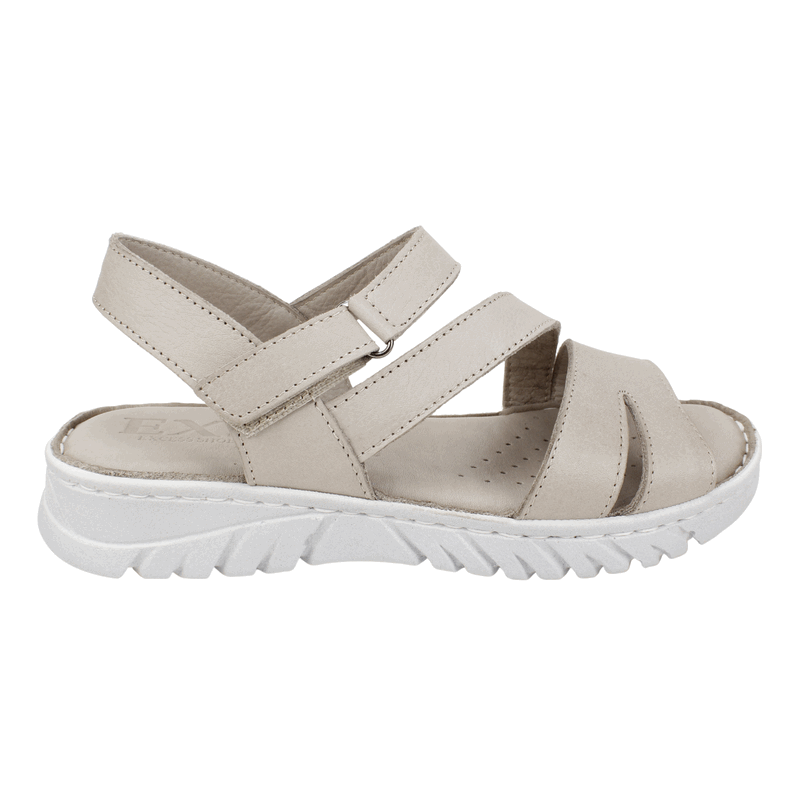 SANDALIA EXS CONFORT SIENA CUERO GRIS - 1