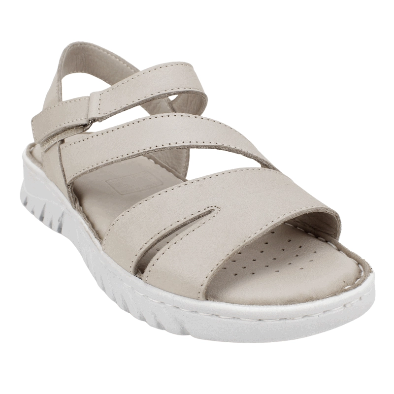 SANDALIA EXS CONFORT SIENA CUERO GRIS - 3