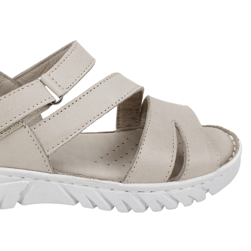 SANDALIA EXS CONFORT SIENA CUERO GRIS - 5