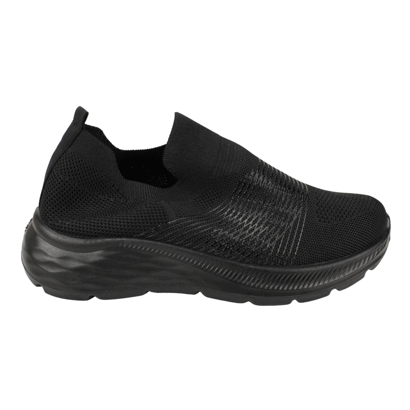 ZAPATILLA NEW WALK SLIP ON DEPORTIVA NEGRA - 1
