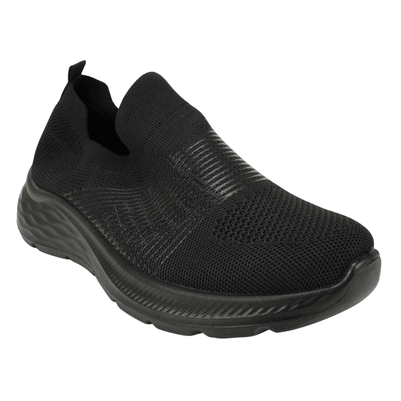 ZAPATILLA NEW WALK SLIP ON DEPORTIVA NEGRA - 3