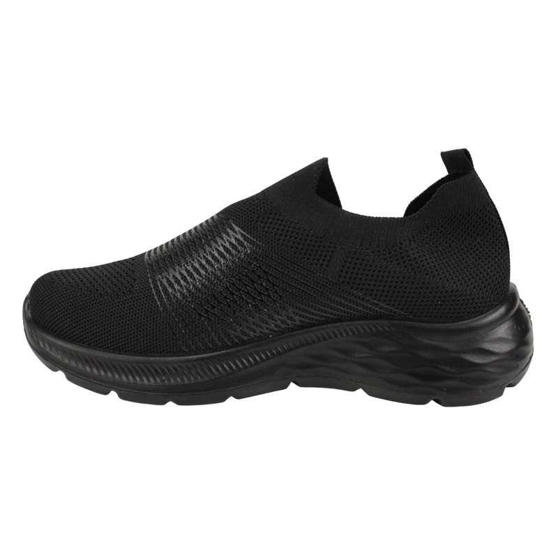 ZAPATILLA NEW WALK SLIP ON DEPORTIVA NEGRA - 4