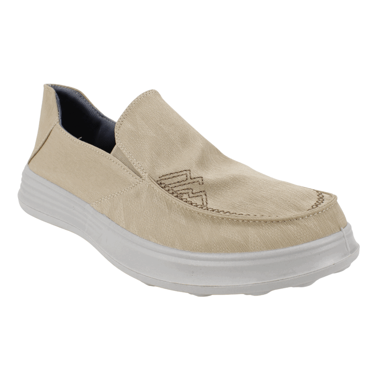 ZAPATILLA NEW WALK SLIP ON CONFORT BEIGE - 3