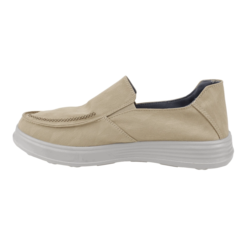 ZAPATILLA NEW WALK SLIP ON CONFORT BEIGE - 4