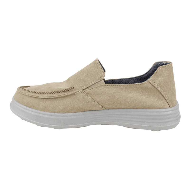 ZAPATILLA NEW WALK SLIP ON CONFORT BEIGE - 4