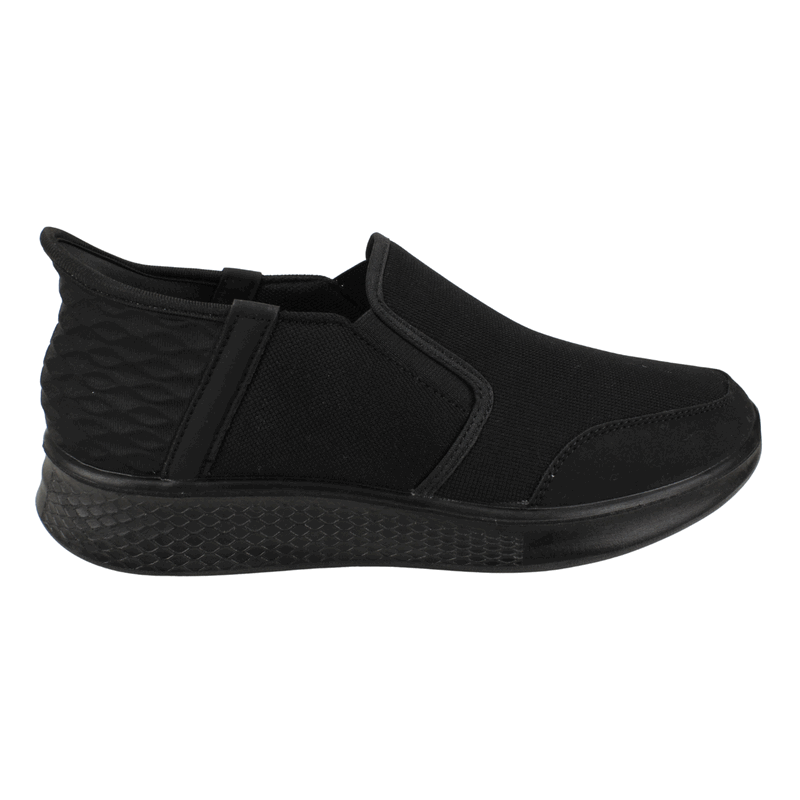 ZAPATILLA NEW WALK SLIP ON CASUAL NEGRA - 1