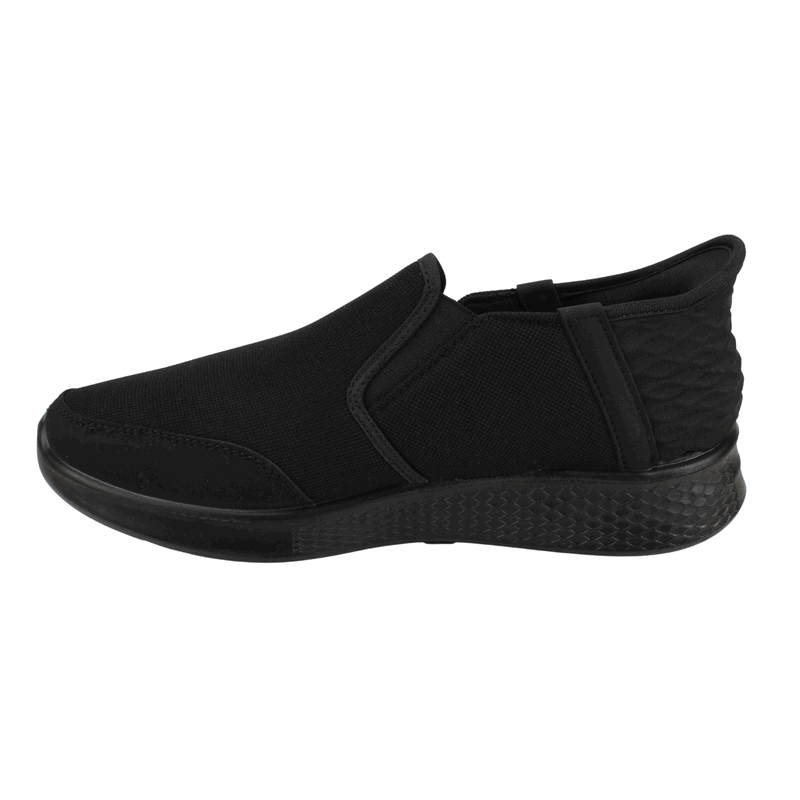 ZAPATILLA NEW WALK SLIP ON CASUAL NEGRA - 4