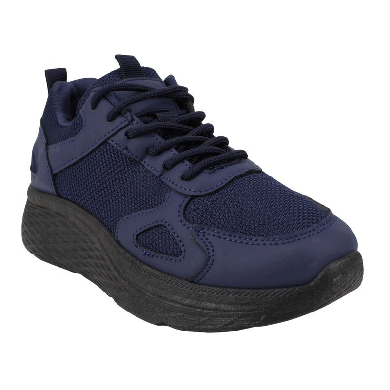 ZAPATILLA NEW WALK PLATAFORMA CONFORT AZUL - 3