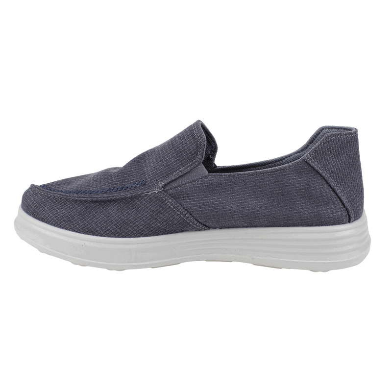 ZAPATILLA NEW WALK SLIP ON CONFORT AZUL - 4