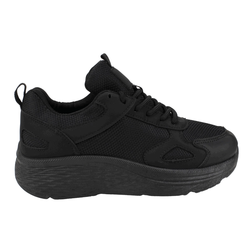 ZAPATILLA NEW WALK PLATAFORMA CONFORT NEGRA - 1