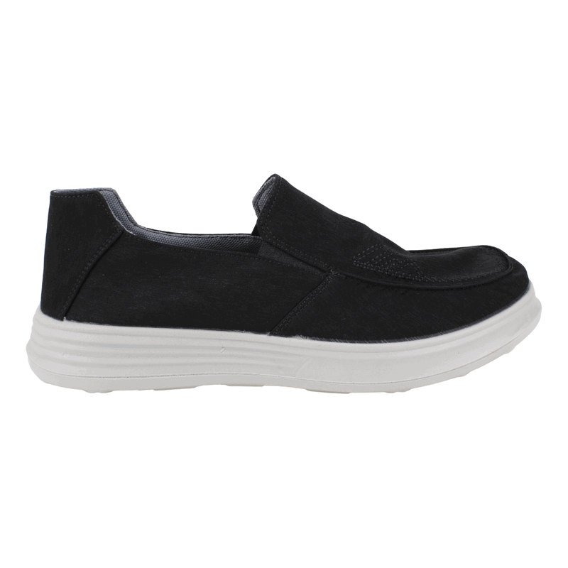 ZAPATILLA NEW WALK SLIP ON CONFORT NEGRA - 1