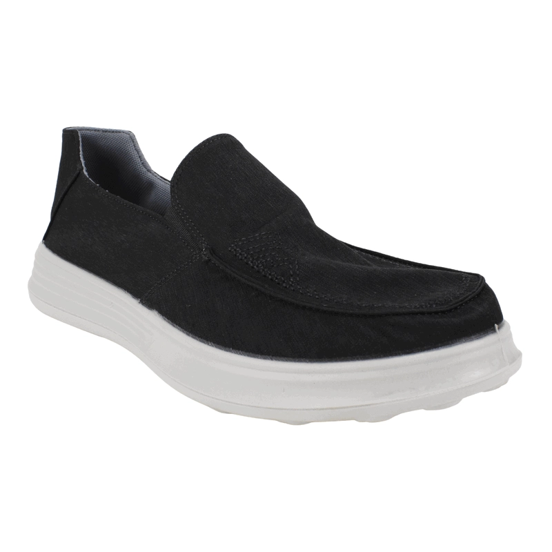 ZAPATILLA NEW WALK SLIP ON CONFORT NEGRA - 3