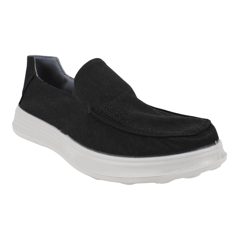 ZAPATILLA NEW WALK SLIP ON CONFORT NEGRA - 3