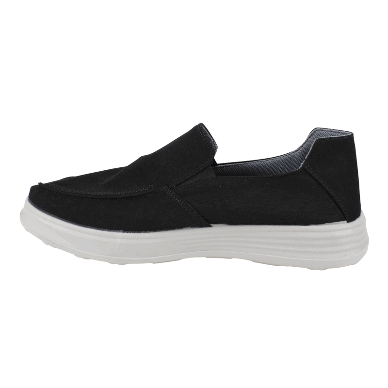 ZAPATILLA NEW WALK SLIP ON CONFORT NEGRA - 4