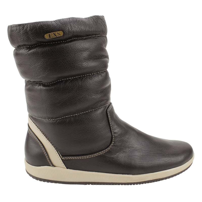BOTA EXS NIEVE CUERO CAFE - 1