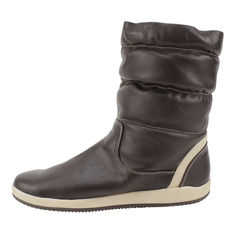 BOTA EXS NIEVE CUERO CAFE - 4