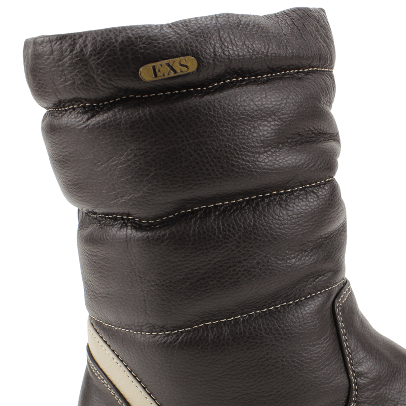 BOTA EXS NIEVE CUERO CAFE - 5