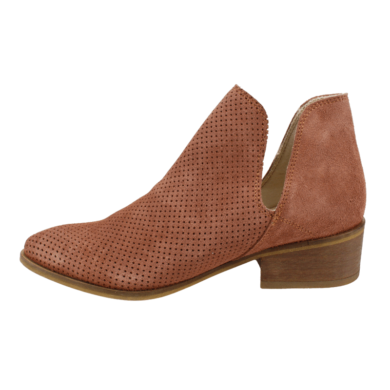 BOTIN EXS ABIERTO CUERO MARRON - 4