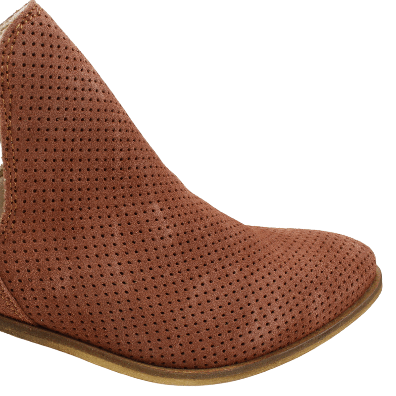 BOTIN EXS ABIERTO CUERO MARRON - 5