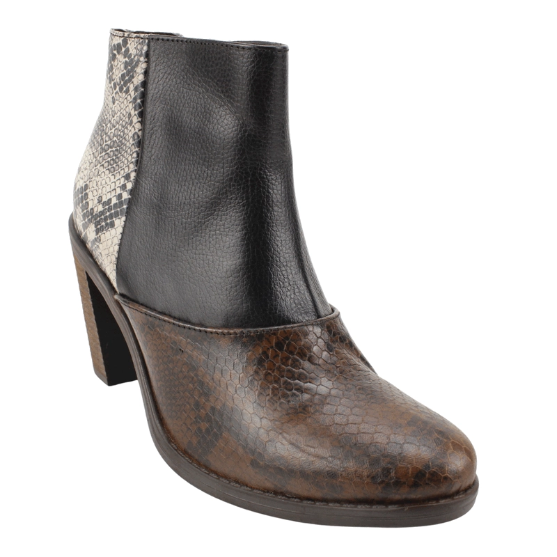 BOTIN EXS REPTIL CUERO MULTICOLOR - 3