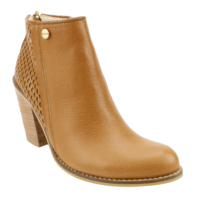 BOTIN EXS SEMI TROQUELADO CUERO CAMEL - 3