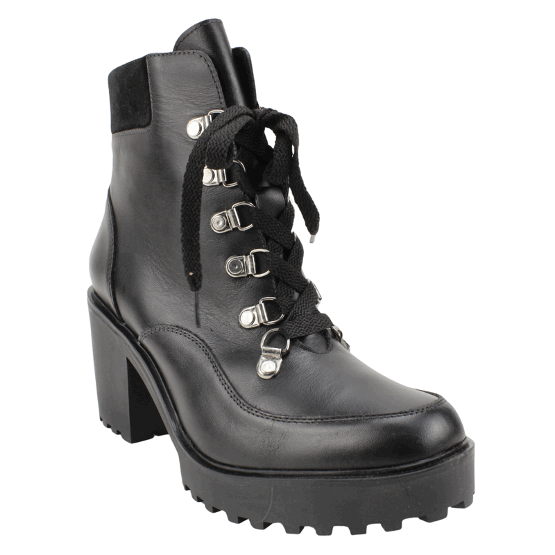 BOTIN EXS MILITARES CUERO NEGRO - 3