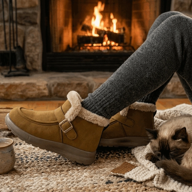 ZAPATO NEW WALK LIVIANO CHIPORRO CAMEL - 2