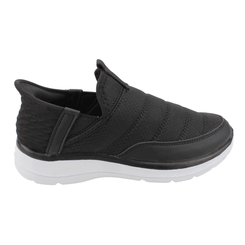 ZAPATILLA NEW WALK SLIP ON NEGRA - 1