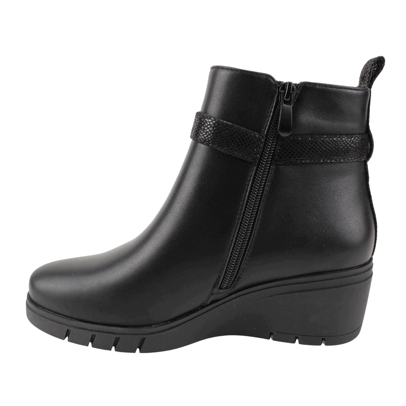 BOTIN NEW WALK CORREA REPTIL NEGRO - 4