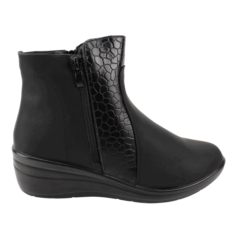 BOTIN NEW WALK REPTIL CONFORT NEGRO - 1