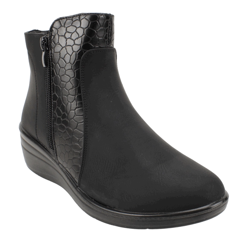 BOTIN NEW WALK REPTIL CONFORT NEGRO - 3